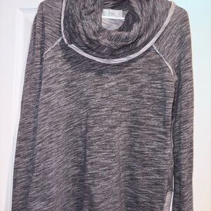 Free People Charcoal Cowl Neck Sweater